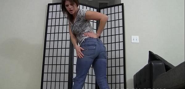  These jeans might be a little too tight JOI